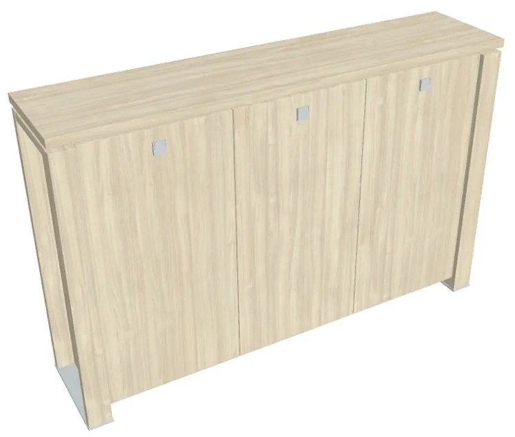 Stredná skriňa Verno+ S 200 x 46 x 130 cm, agát / vanilka