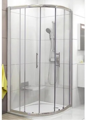 RAVAK Harrs sprchový kút 90 1/4-kruh R550 bright alu/transparent X3B270C00Z1B