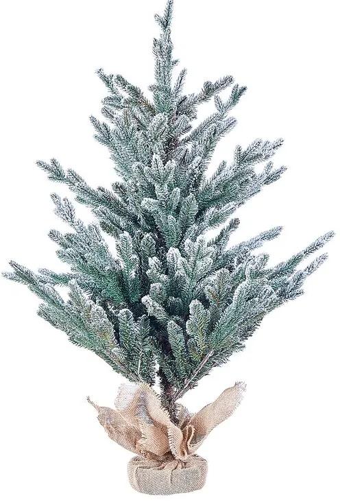 Vianočný stromček v jutovom vreci 90 cm zelený RINGROSE Beliani