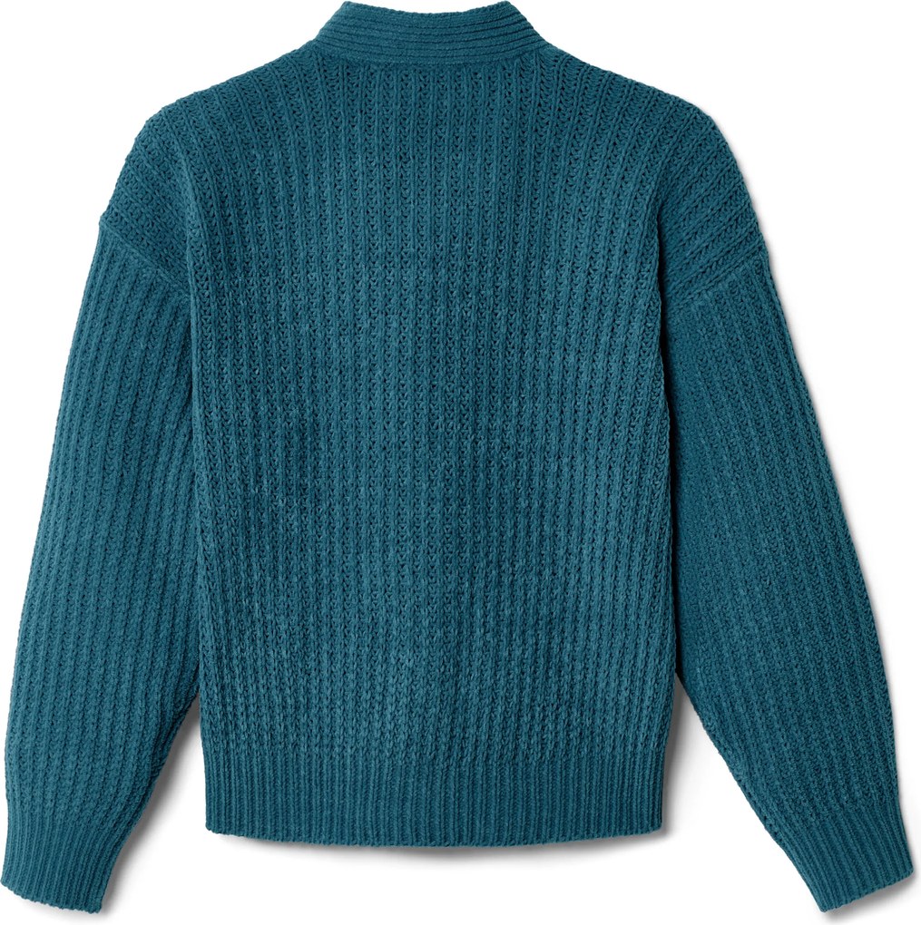 Detský ženilkový pletený svetrík, modrozelený