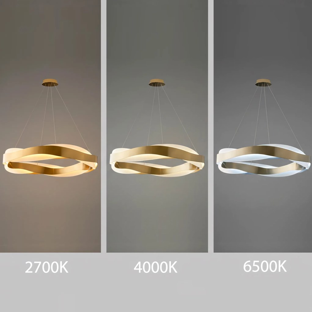 Toolight Toolight, LED stropné svietidlo APP1802-CP, zlatá matná, OSW-04060