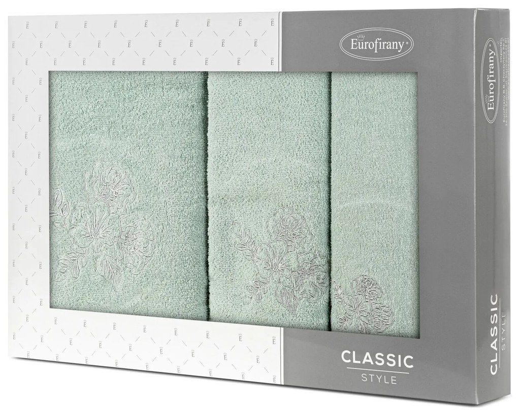 FROTÉ UTERÁK MELANI SADA 1KS 30X50 CM, 1KS 50X90 CM, 1KS 70X140 CM TMAVOMÄTOVÁ