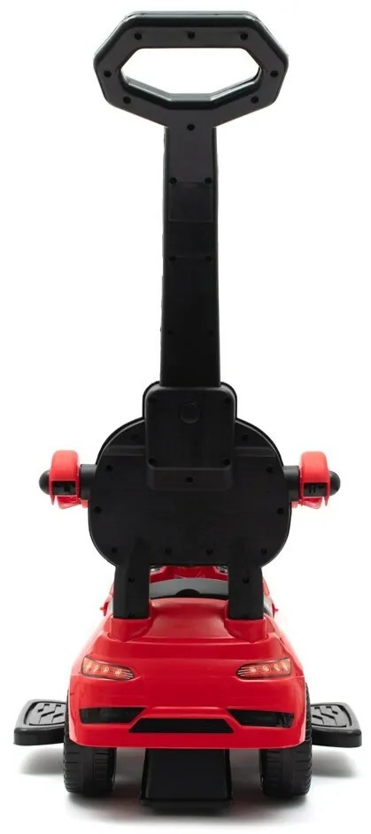 Baby Mix Detské odrážadlo so zvukom a vodiacou tyčou Hasiči, červená