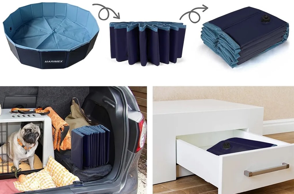 Marimex | Skladací bazén pre psy - Ø 120 cm | 10210059