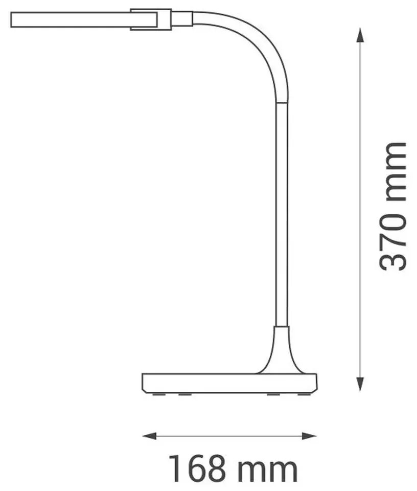 Kancelárska stolná lampa Vivo Nilsen LED BLACK BL009