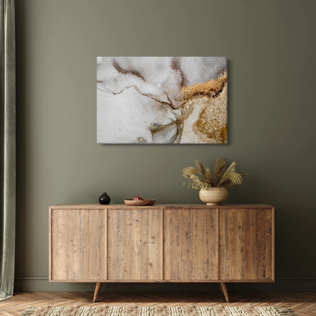 Obraz - Mramorový atrament (90x60 cm)