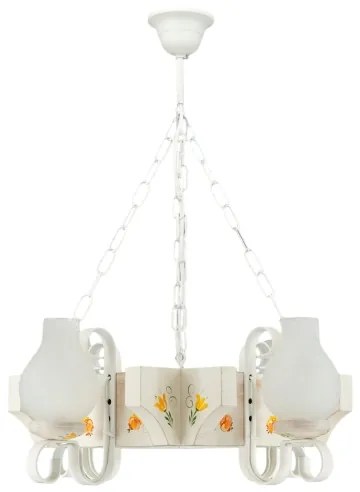 Brilagi - Luster na reťazi QUEEN 4xE14/40W/230V buk/krémová