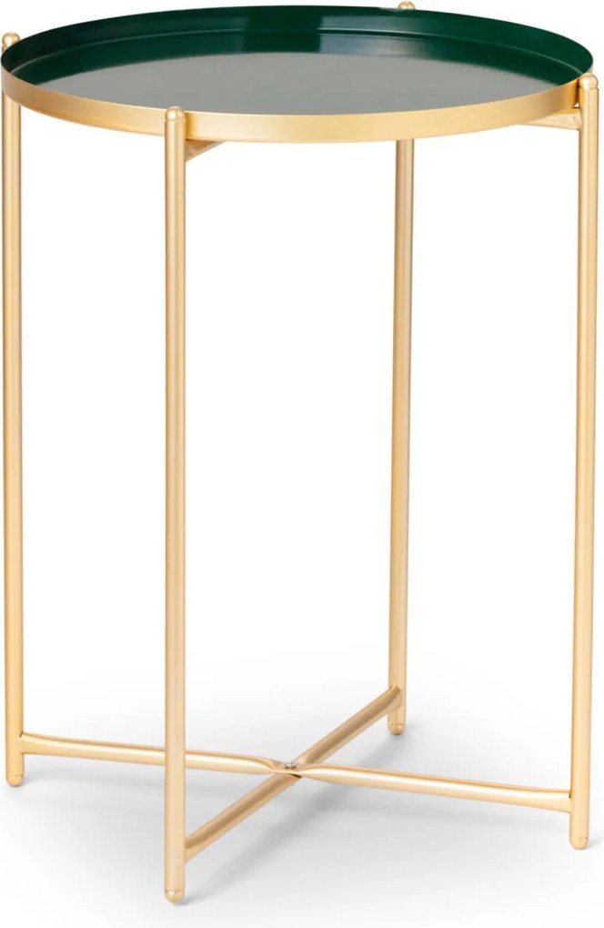 Odkladací stolík ELLA Ø 30 cm, zlatý
