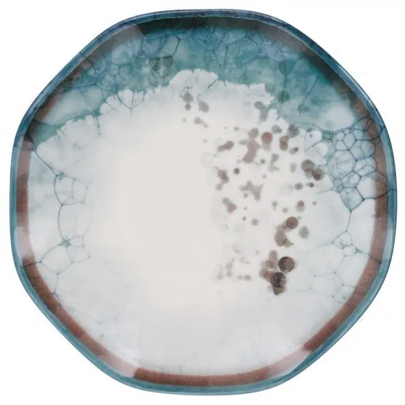Porcelánová sada 24 ks talířů Abstract I bílá/modrá