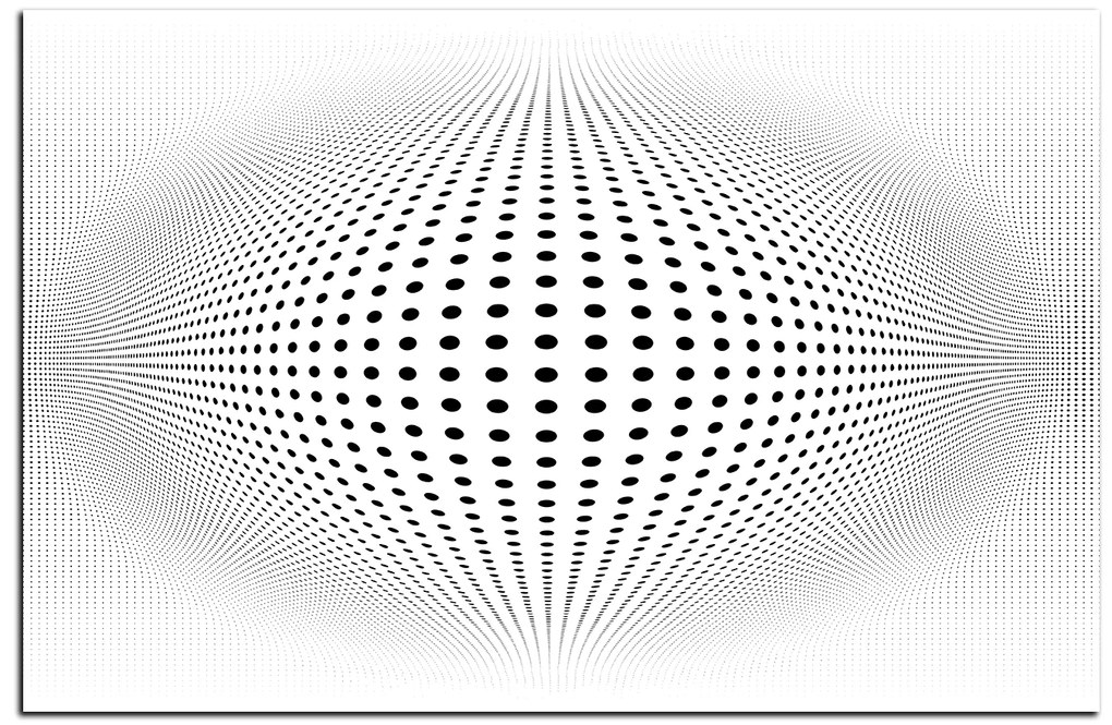 Obraz na plátne - Abstraktná geometrická sfera 1218A (75x50 cm)