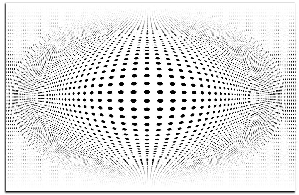 Obraz na plátne - Abstraktná geometrická sfera 1218A (90x60 cm  )