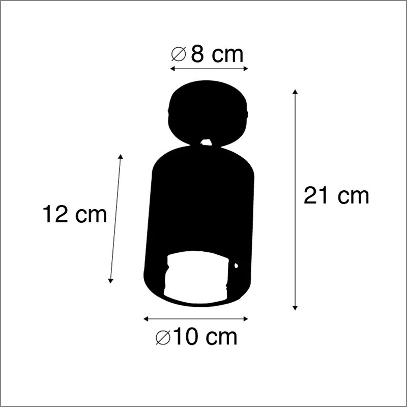 Moderné bodové svetlo čierne - Lofty