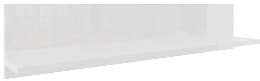 Závesná polička Izumi-90-WH biela mat/lesk