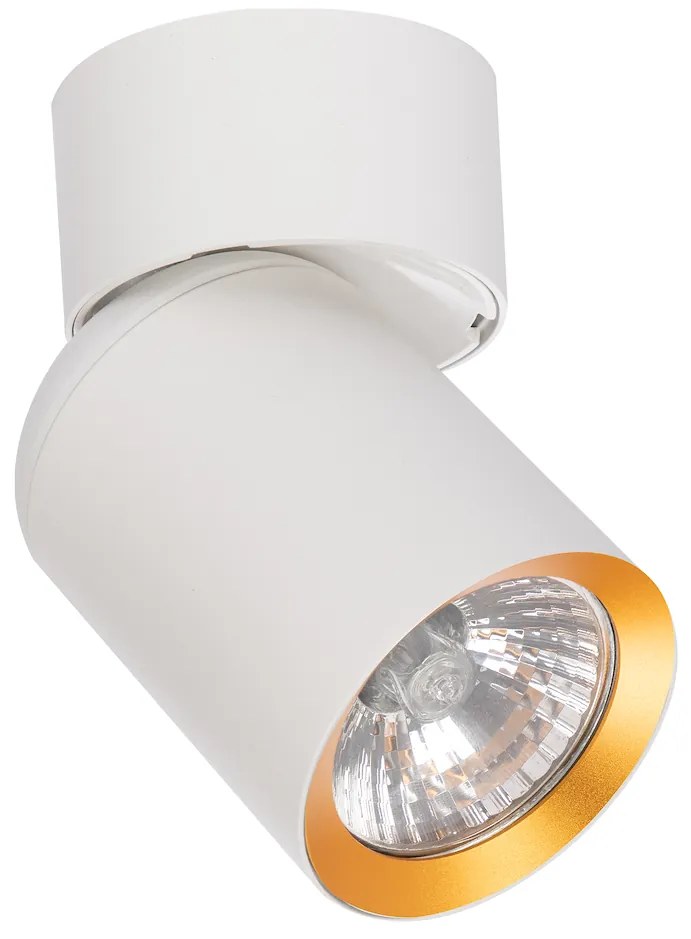 Bodové svietidlo Andy, 1x biele/zlaté kovové tienidlo, w