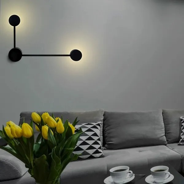 LED Nástenné svietidlo JOY 2xGX53/6W/230V čierna