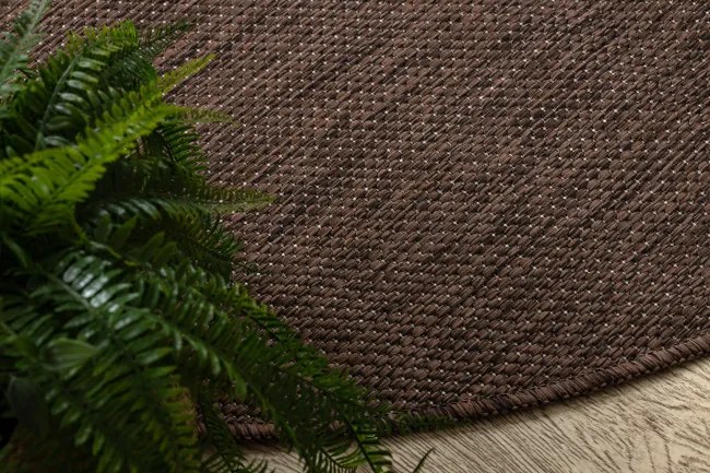 Koberec SIZAL SION A5165A hnedý kruh