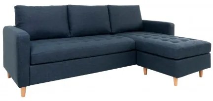 Rohová pohovka FIRENZE 219 cm polyester, modrý House Nordic 1301502