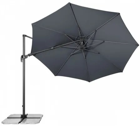 Derby RAVENNA 330 cm - veľký záhradný výkyvný slnečník s bočnou tyčou - 2. akosť (S300)