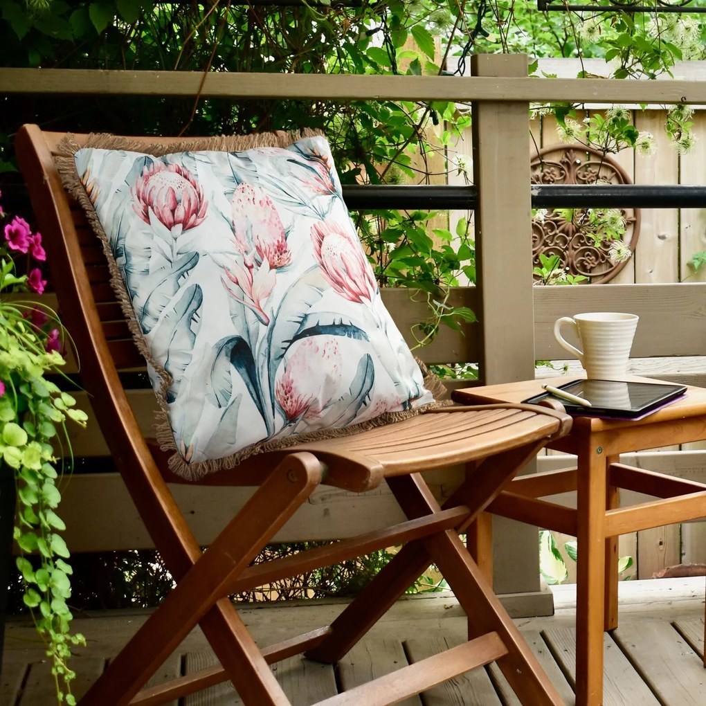 ZÁHRADNÁ VODEODOLNÁ OBLIEČKA NA VANKÚŠ GARDEN 45X45 CM KVETY
