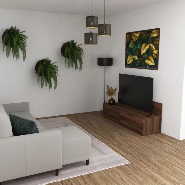 Luster na lanku LOFT SHADE 3xE27/60W/230V čierna/zlatá