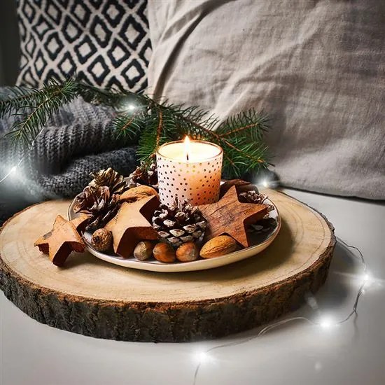 SOLIGHT Vianočná reťaz strieborná, 30x mini LED, 3m, 3 x AA, studené svetlo