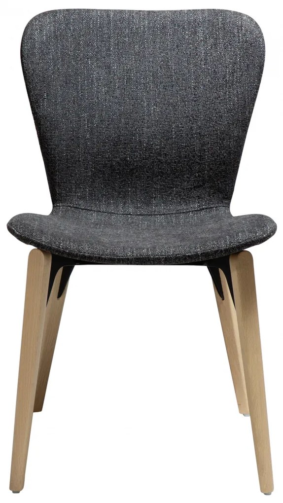PARAGON ČALÚNENÁ STOLIČKA black/whitewashed oak