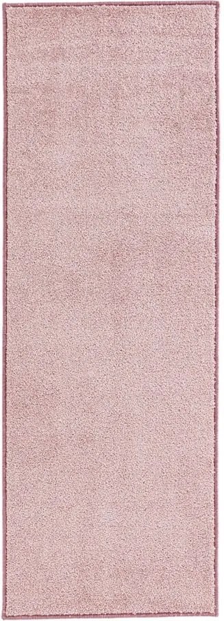 Ružový koberec Hanse Home Pure, 80 × 150 cm