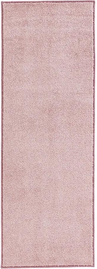Ružový behúň Hanse Home Pure, 80 × 300 cm