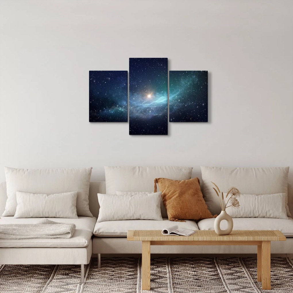 Obraz - Hviezdy a hmlovina (90x60 cm)