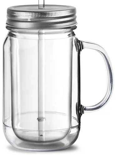 Bar@drinkstuff Plastový krčah Mason 16oz / 470ml