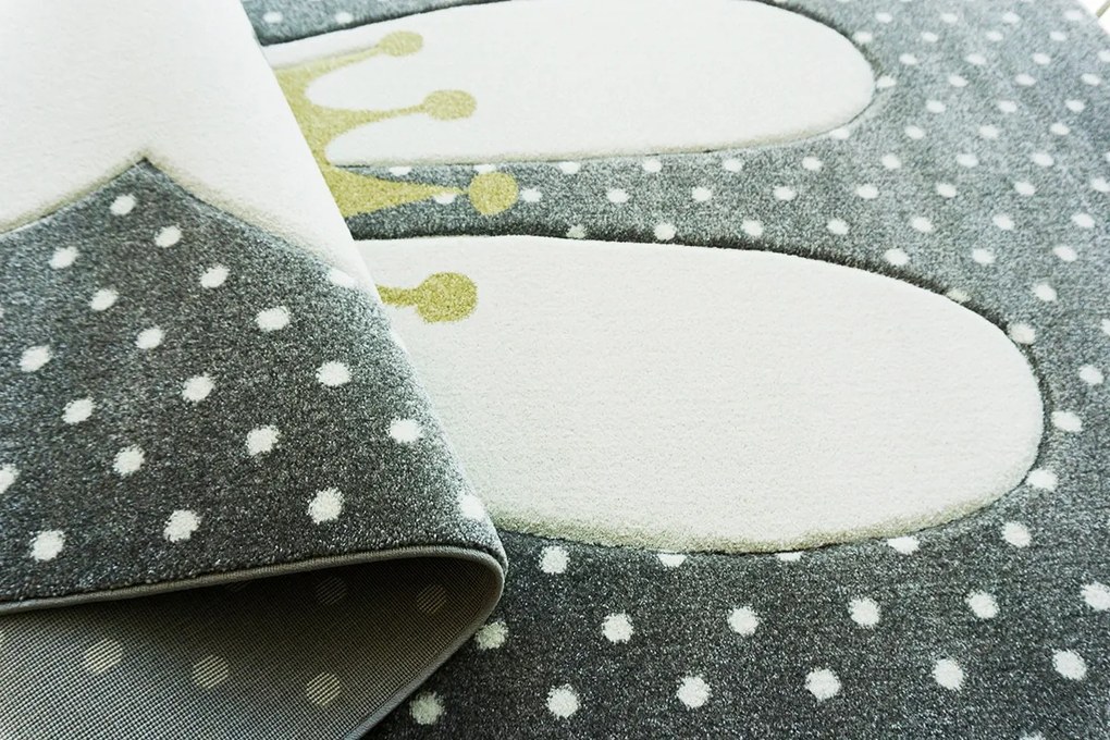 BE Koberec Smart Kids 22414 GREY – sivý obdĺžnikový Rozmer: 160x230 cm