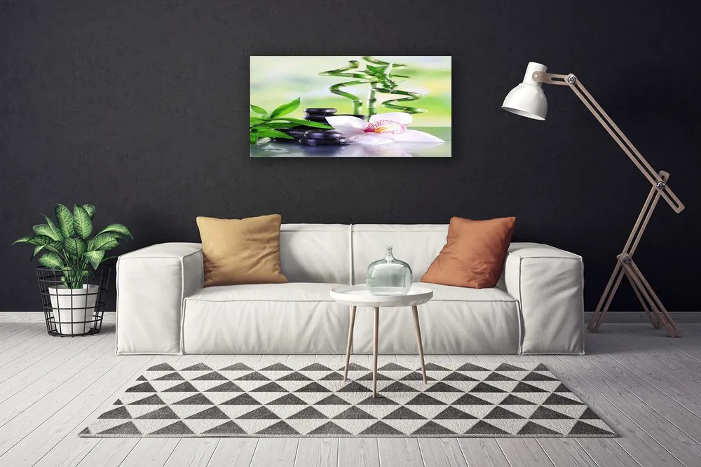 Obraz Canvas Orchidea bambus zen kúpele 100x50 cm