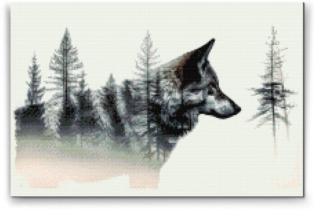Gario Diamantové maľovanie Vo svojom živle Rozmery: 60 x 40 cm, Rámovanie: S vnútorným rámom, Diamanty: Štvorcové