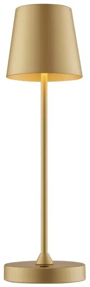 Brilliant - LED nabíjateľná stmievateľná dotyková stolná lampa ELORA LED/2,5W/5V 2700K IP44 zlatá