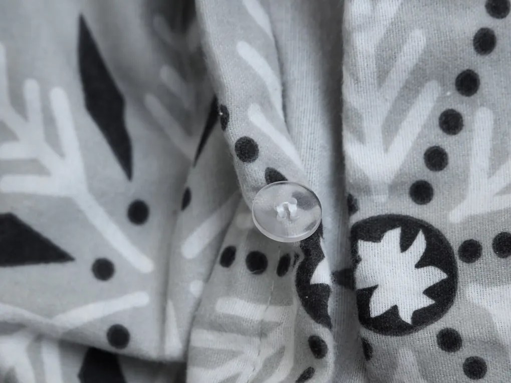 Flanelové obliečky SNOWY FOREST sivá Rozmer obliečky: 70 x 90 cm | 140 x 200 cm