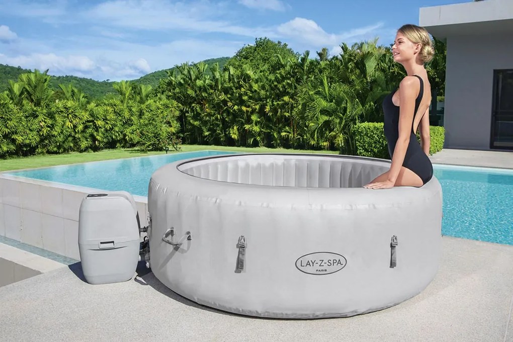 BESTWAY Lay-Z-Spa Paris AirJet Vírivka, 196 x 66 cm, 4-6 osôb 60013