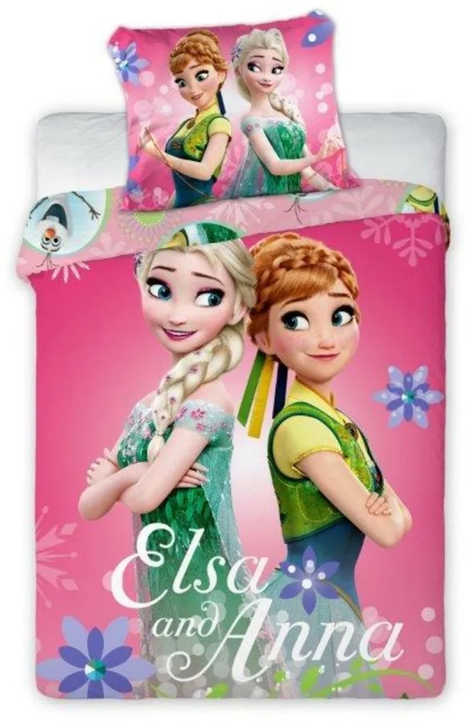 Detské obliečky Anna a Elsa 135x100 cm