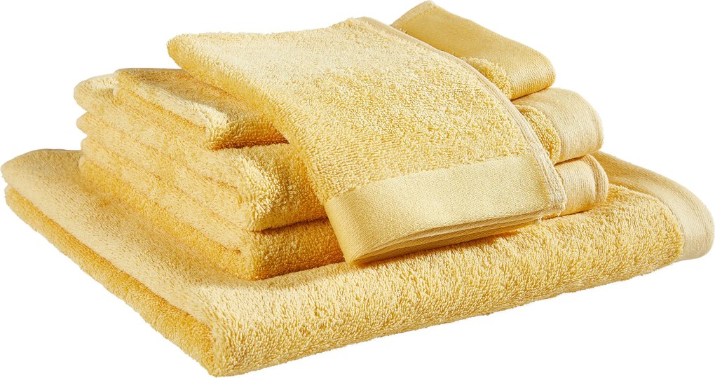 XXXLutz SADA FROTÉ UTERÁKOV, žltá Bio:Vio - Kúpeľňový textil - 007931005003