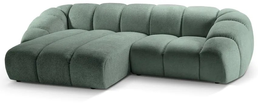 Svetlozelená rohová pohovka (ľavý roh) Diana – Micadoni