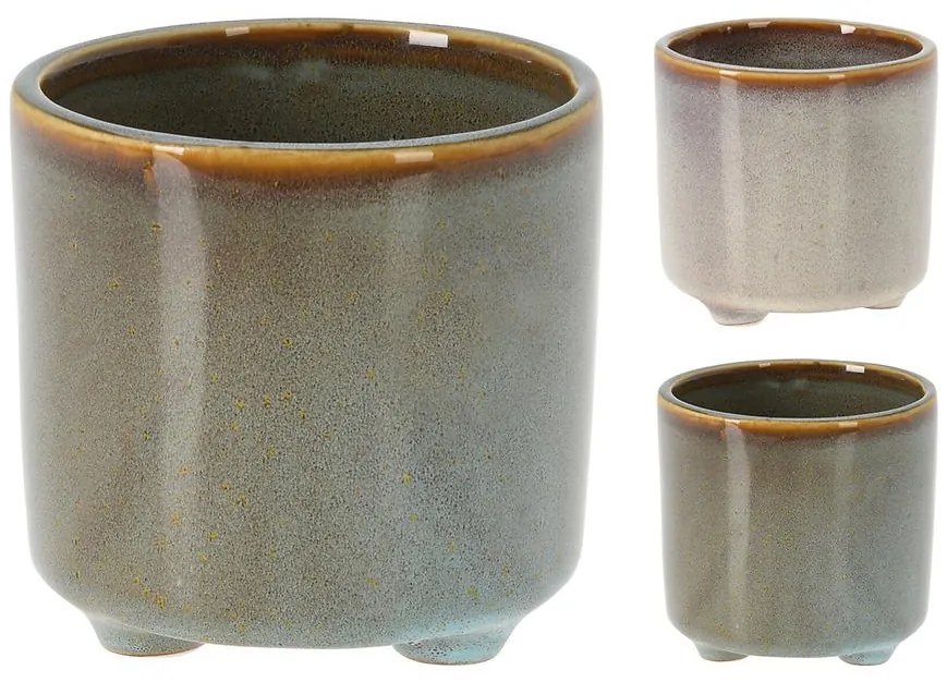 Porcelánový kvetináč 2ass farb