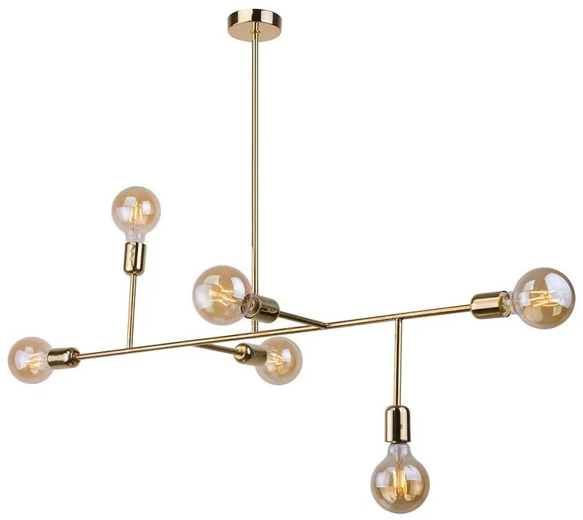 Amplex 8224 - Luster na tyči DADIM 6xE27/10W/230V