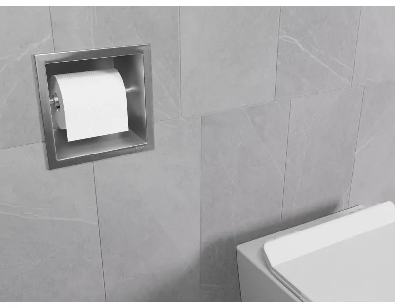 Mexen X-Wall-P zapustený držiak na toaletný papier, oceľová, 1913