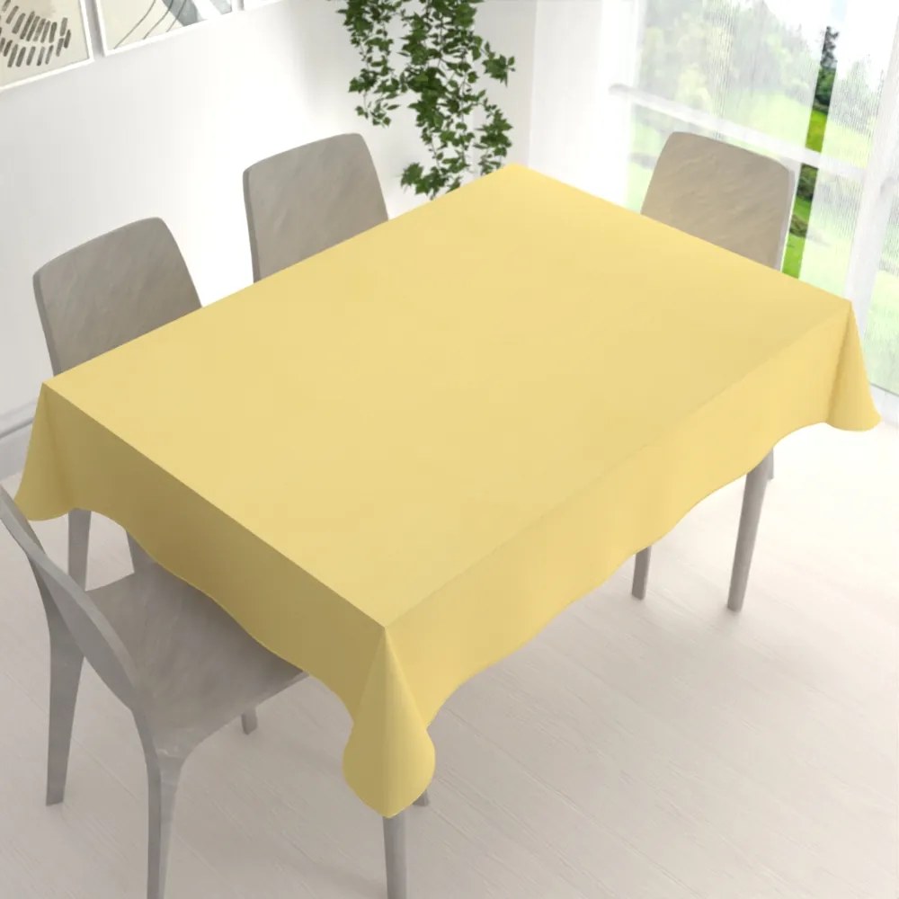 Biante Teflónový obdĺžnikový obrus - Paris TF-121 Svetlo žltý 120x140 cm