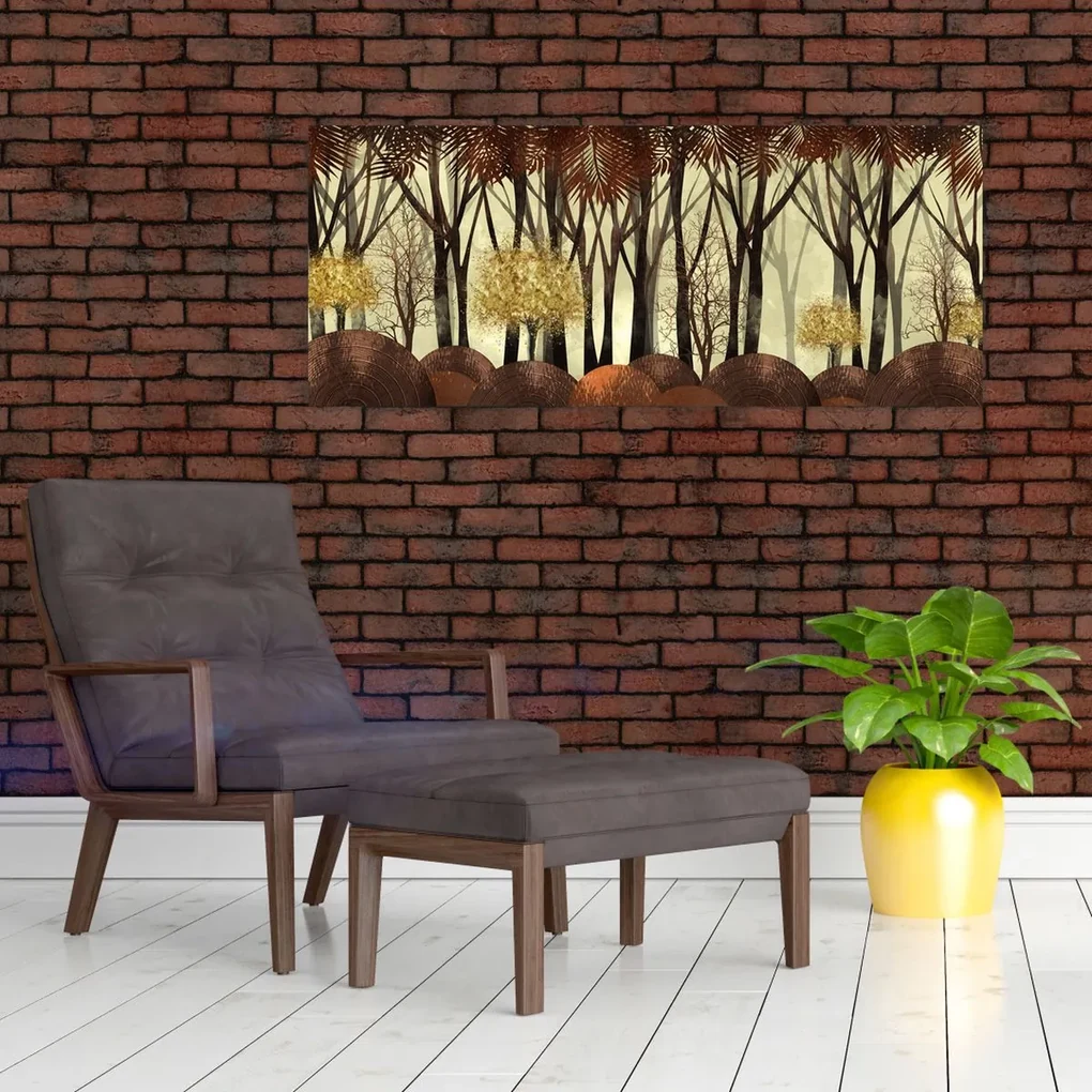 Obraz - Dekoratívne les (120x50 cm)