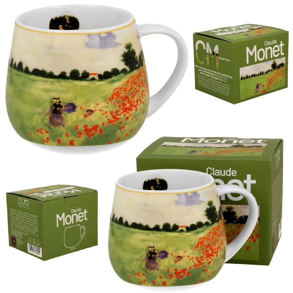 Porcelánový hrnček Monet Poppy Field 430 ml