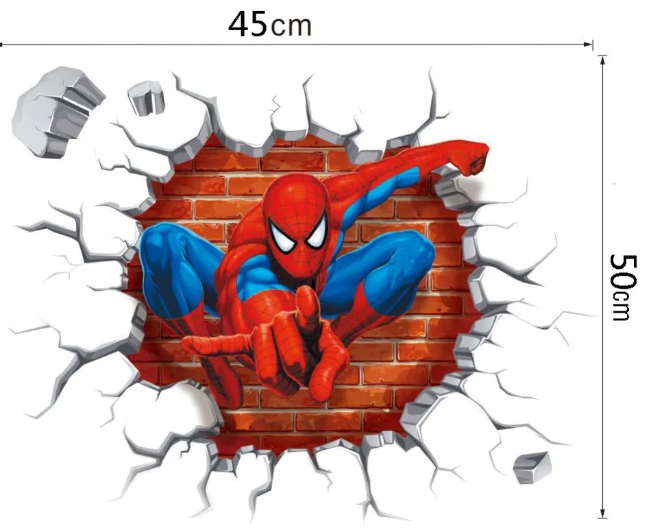 Veselá Stena Samolepka na stenu na stenu Spiderman zo steny
