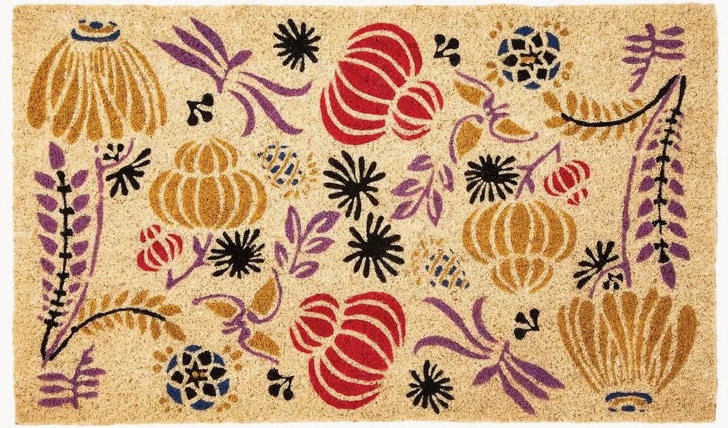 Ručne maľovaná rohožka z kokosového vlákna New Fantasies
