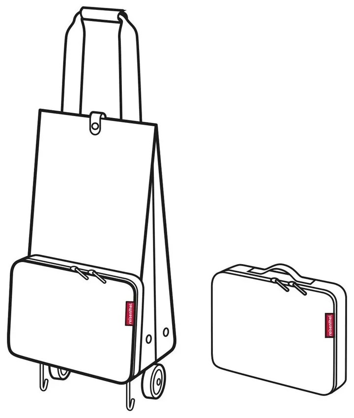 Reisenthel Taška na kolieskach Foldabletrolley mixed dots red