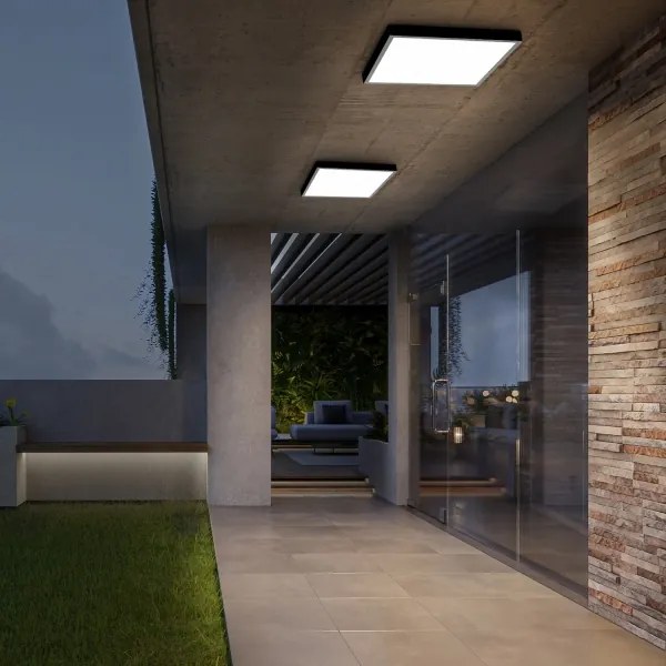 Brilagi-LED Stmievateľné kúpeľňové svietidlo FRAME SMART LED/50W/230V IP44 čierne+DO