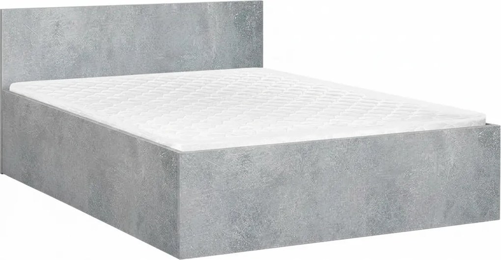 Posteľ SOFIA 120 x 200 cm, betón Rošt: S latkovým roštom, Matrac: Matrac SOMMERA 18 cm